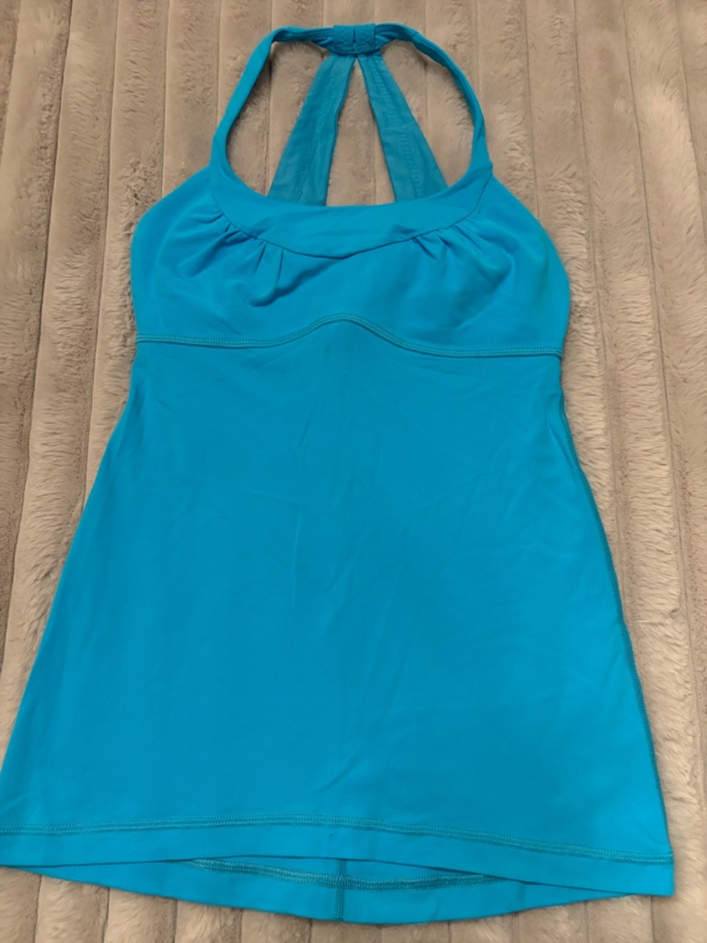 lululemon athletica Turquoise Halter Performance Tank
